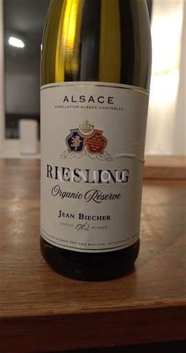 Alsacia Jean Biecher Organic Réserve 2023