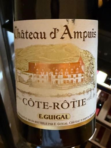 Rhônedalen Côte-rôtie Château Ampuis 2018