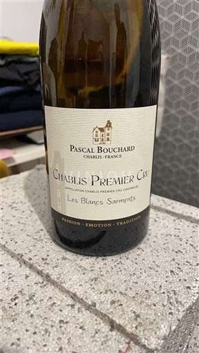 Burgundsko Chablis Premier Cru Pascal Bouchard Les Blancs Sarments Neročník