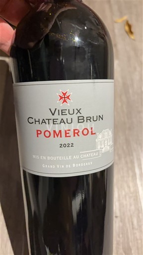 Bordeaux Pomerol Château Vieux Château Brun 2022