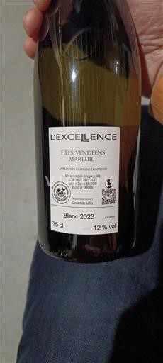 Dolina Loare Ni doloceno Domaine La Rose Saint Martin L'Excellence 2023