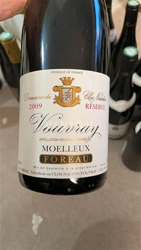 Loiren laakso Vouvray Clos Naudin Réserve 2009