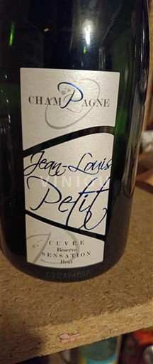 Champaña Champán Jean-Louis Petit Réserve Sensation Sin añada