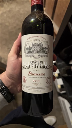 Bordeaux Pauillac Grand Cru Château Grand-Puy-Lacoste 2014