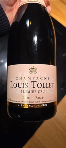 Champaña Champán Premier Cru Louis Tollet Brut Rosé Sin añada