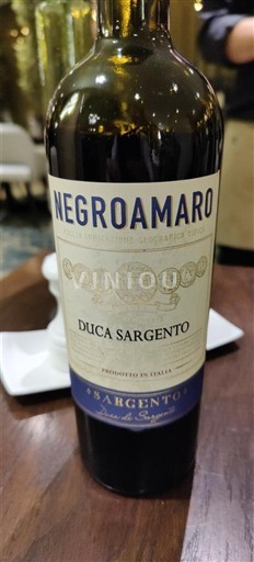 Apulien Susumaniello Salento Duca Sargento Negroamaro Ikke årgangsbestemt