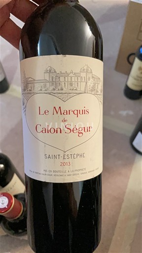 Burdeos Saint-Estèphe Calon Ségur Le Marquis de Calon Ségur 2013