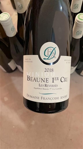 Vine Rouge sec Les Reversés Domaine Françoise André 2018 Frankrig Bourgogne Beaune AOC Premier Cru