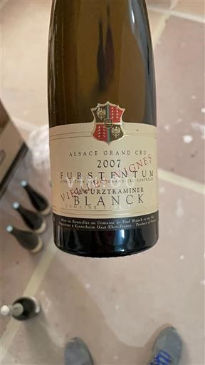 Alsace Alsace Grand Cru Grand Cru Domaine Paul Blanck Gewurztraminer 2007