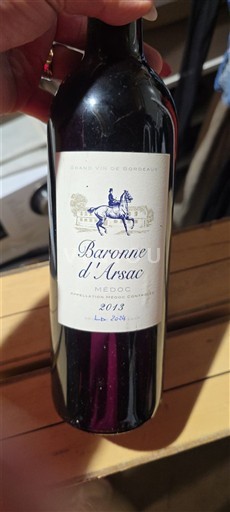 Bordeaux Médoc Baronne d'Arsac 2013
