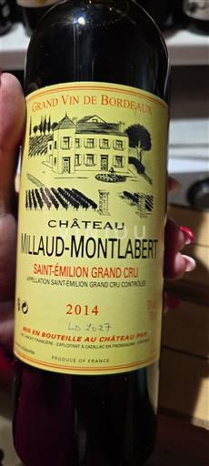 Burdeos Saint-Émilion Gran Cru Grand Cru Château Millaud-Montlabert 2014