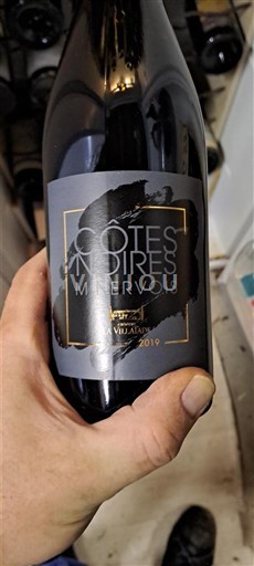 Viinit Rouge sec Côtes Noires Vila Vella 2019 Ranska Languedoc Minervois AOC