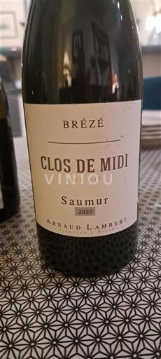 Loirevallei Saumur Arnaud Lambert Clos de Midi Brézé 2020