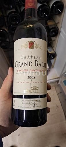 Bordeaux Montagne-saint-émilion Château Grand Baril 2005