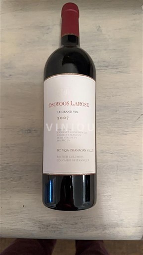 Columbia Británica Valle de Okanagan Osoyoos Larose Le Grand Vin 2007
