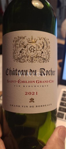 Bordéus Saint-Émilion Grand Cru Château Rocher 2021