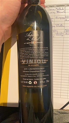 Normandie Calvados Arpents du soleil 2019