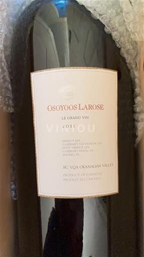 Columbia Británica Valle de Okanagan Osoyoos Larose Le Grand Vin 2011
