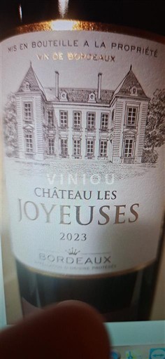 Bordeaux Château Les Joyeuses 2023