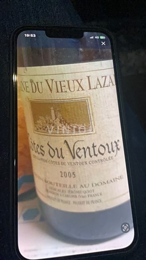 Valle del Ródano Ventoux Domaine Vieux Lazaret 2005