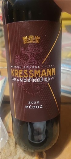 Bordeaux Médoc Kressmann Grande Réserve 2022