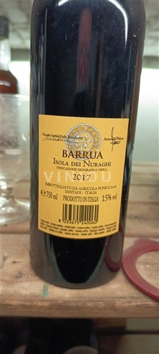 Sardinia Không được chỉ định Agricola Punica Barrua 2017