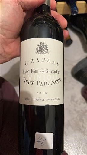 Bordeaux Saint-Émilion Grand Cru Grand Cru Château Vieux Taillefer 2016
