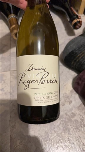 Vinos Blanc sec Prestige Blanc Domaine Roger Perrin 2021 Francia Valle del Ródano Côtes del Ródano AOC