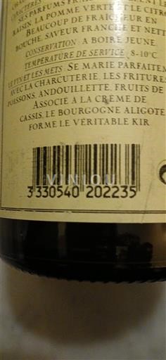 Bourgogne Bourgogne Aligoté Les Vignerons Réunis de Viré 2002