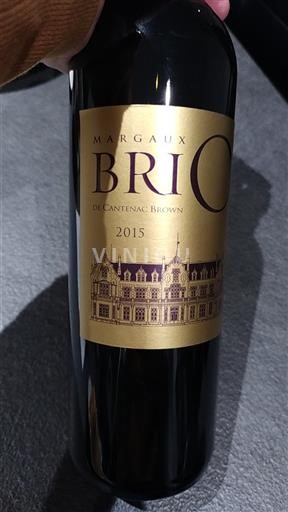 Bordeaux Margaux Cantenac-Brown Brio de Cantenac-Brown 2015