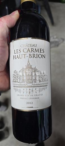 Bordeaux Pessac-Léognan Château Les Carmes Haut-Brion 2012
