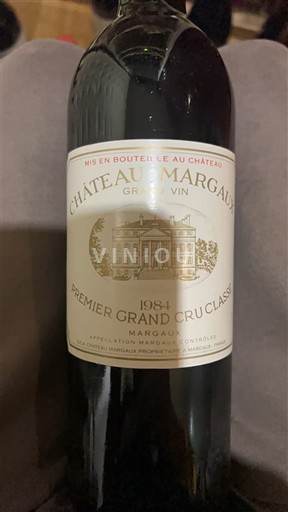 Bordeaux Margaux Premier Grand Cru Classé Château Margaux Grand Vin 1984