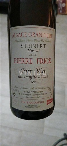 Alsace Ospecificerad Grand Cru Pierre Frick Steinert 2020