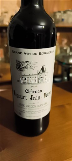 Bordeaux Saint-Émilion Grand Cru Grand Cru Château Ragouet Jean-Vazel 2022