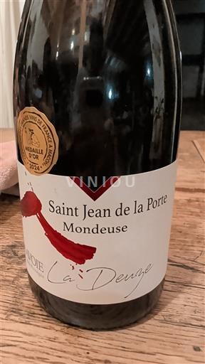 Wijnen Rouge sec La Deuze Saint Jean de la Porte 2023 Frankrijk Savoie en Bugey Mondeuse AOC
