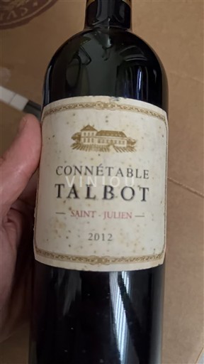 Bordeaux Saint-Julien Château Talbot Connétable 2012