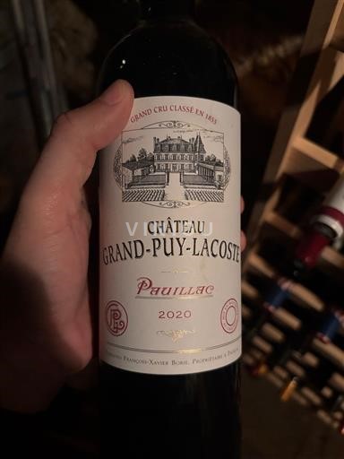 Bordeaux Pauillac Grand Cru Château Grand-Puy-Lacoste 2020
