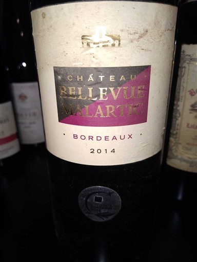 Bordeaux Château Bellevue Malartic 2014