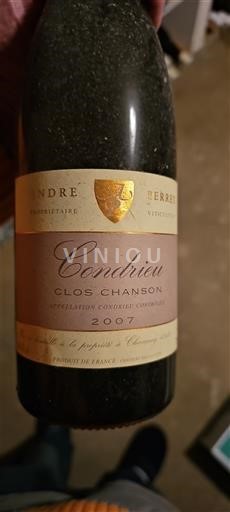 Údolí Rhôny Condrieu André Perret Clos Chanson 2007