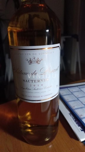 Bordeaux Sauternes Château Levant 2010