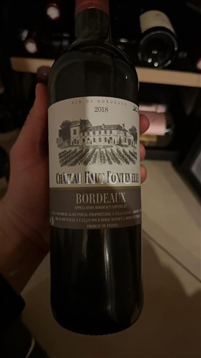 Bordeaux Château Haut Fontenille 2018