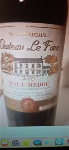 Bordeaux Haut-Médoc Château Le Fava 2012
