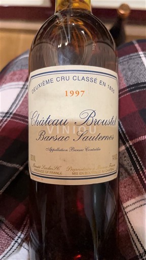 Bordeaux Barsac Château Broustet 1997