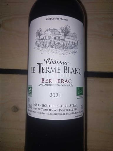 Sud-Ouest Bergerac Château Le Terme Blanc 2021