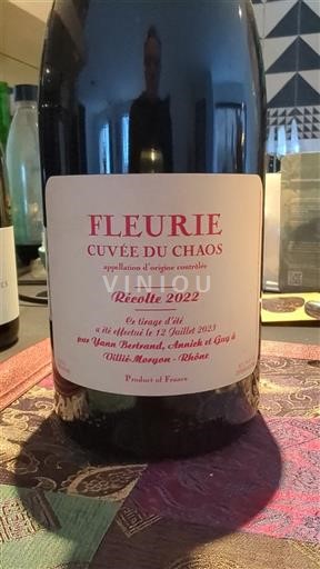 Beaujolais Fleurie Yvon Bertrand, Annick et Guy du Chaos 2022