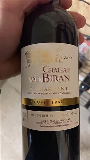 Tây Nam Pécharmant Château Biran Tran 2020