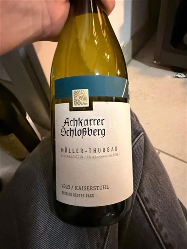 Baden Kaiserstuhl Achkarrer Schlossberg Edition Bestes Fass 2023