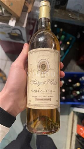 Sudoeste Gaillac Marquis d'Oriac 1992