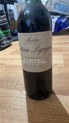 Bordeaux Médoc Château Sigognac 2004