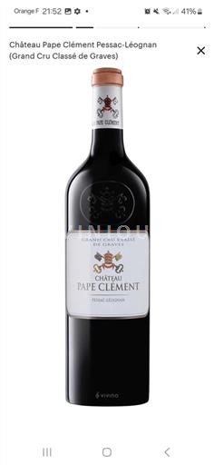 Bordeaux Pessac-Léognan Grand Cru Classé Château Pape Clément 2012